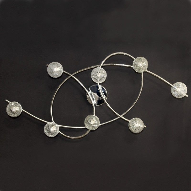 PLAFONIERA 8 LUCI LOTTO DI CROMO CRISTALREDORD 001-2195-8-016