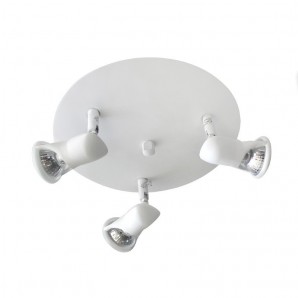CEILING 3 LIGHTS NEW FLIPPER TEXTURED WHITE CRISTALREDORD 001-2888-3-080