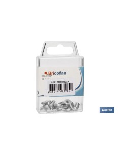 Pack de 12 tuercas de mariposa DIN 315, blancas, formato blister 2