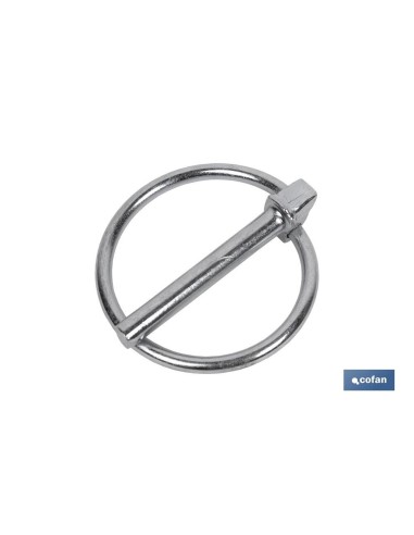 Pack of 50 units 4.5mm ring fasteners in galvanized steel