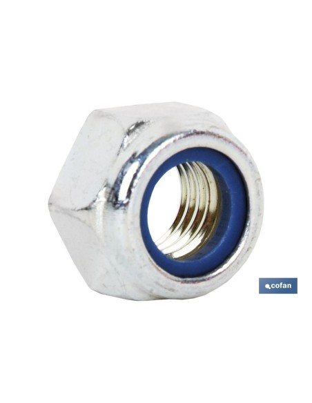 Pacote 200 porcas hexagonais autoblocantes DIN-985 C-8 M-10/125