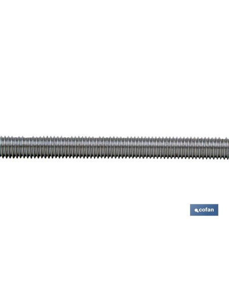Pacco di 3 barre filettate DIN-975 C-4.8 M-39 Zincate