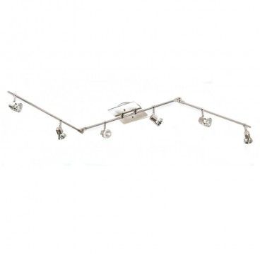 INTRADOSSO, 6 FARETTI, ARCH NICHEL SATINATO E CRISTALREDORD 014-2000-6-053