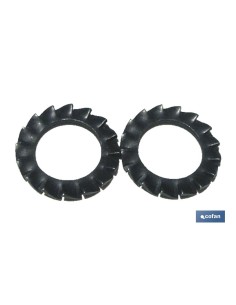 Pacchetto di 250 rondelle elastiche DIN-6798-A C-8 M-5 N in acciaio