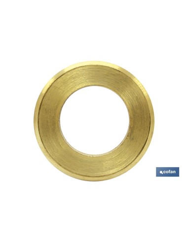 Pack of 20 flat washers DIN 125 M-16 brass