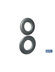 Pacchetto di 10 rondelle piane zincate DIN-125 M-52 C-6