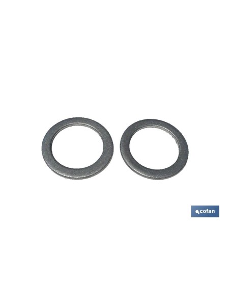 Pack of 100 aluminum washers 14x20x1.5
