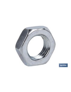 Pack de 50 écrous DIN-936 M-22 en acier galvanisé