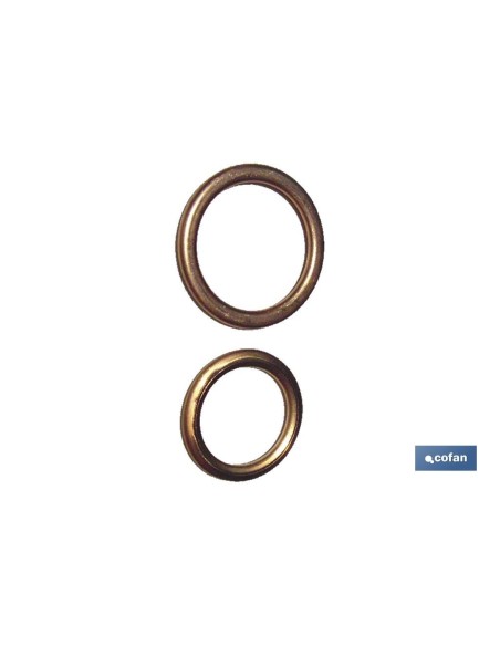 Pack of 100 copper washers for oil pan plug 18x24