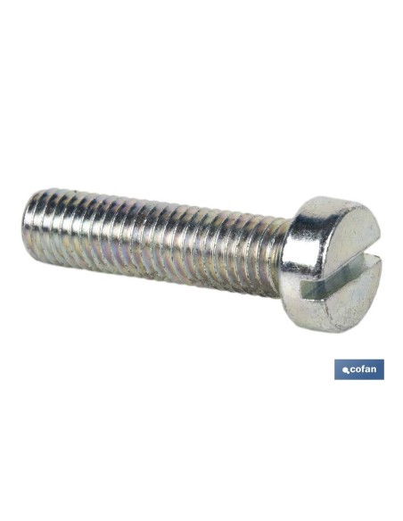 Pack de 200 vis métriques DIN-84 zinguées M-4 C-6