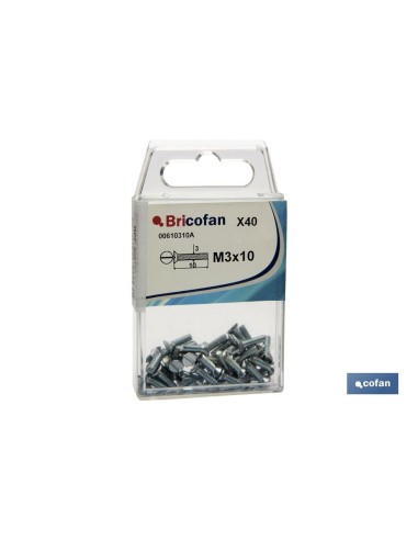 Pacote com 12 Parafusos Avellanados DIN 963 Aço M-3X10