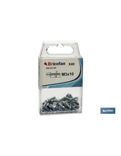 Pack de 12 vis DIN 963 M-4X20 en blister