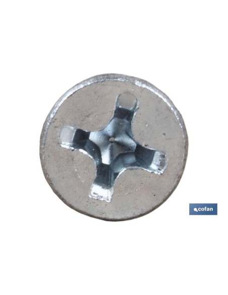 Pack de 500 vis métriques fraisées DIN-965 zinguées M-5 x 12