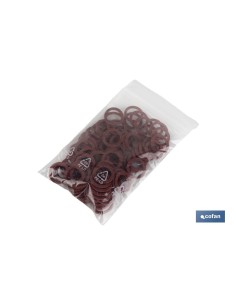 Pack 100 unidades arandela de fibra roja M-8 x 14 x 1,5 2