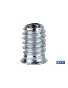 Pack of 100 zinc-coated iron nuts 08x20 2