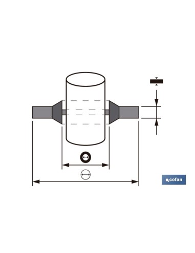 Pack 100 unidades arandela metal goma M-16