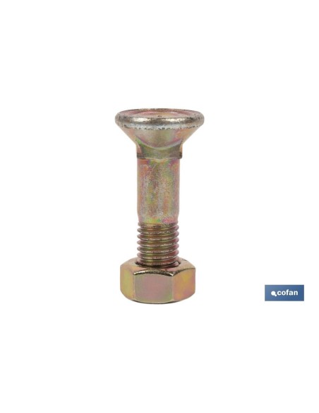 Pacote de 100 unidades DIN-608/934 C-8.8 M-10X45 BICROMATADO