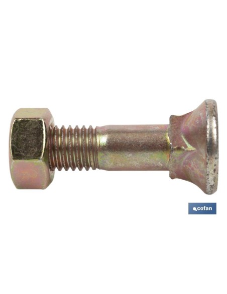 Pack of 100 DIN-608/934 C-8.8 M-10X50 BICROMATED Screws