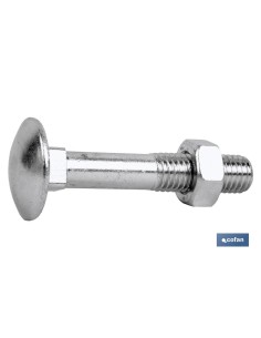 Pack mit 200 DIN-603/934 M-8X16 Z Schrauben aus Stahl