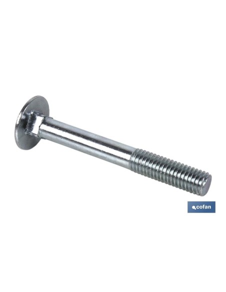Pack 100 tornillos DIN 603 M-10 X 25 Z de acero zincado