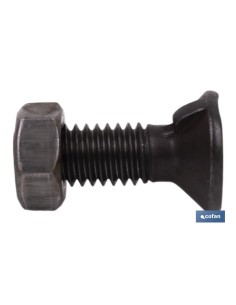 Pacote com 100 Parafusos DIN-604/934 C-6.8 7/16X35 Aço Polido