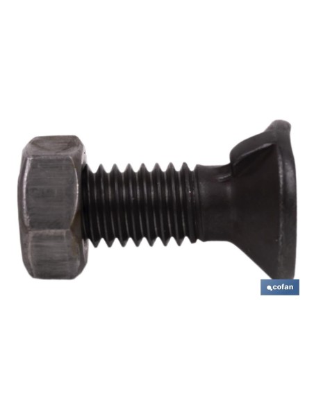 Pack de 100 Vis DIN-604/934 C-6.8 7/16X35 Acier Poli