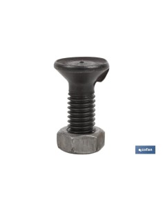 Pacote com 100 Parafusos DIN-604/934 C-6.8 7/16X35 Aço Polido 2