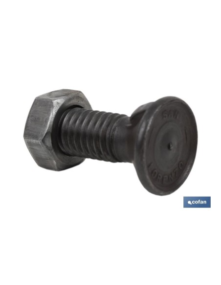 Pacote com 100 Parafusos DIN-604/934 C-6.8 7/16X35 Aço Polido