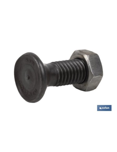 Pack de 100 Vis DIN-604/934 C-6.8 7/16X35 Acier Poli