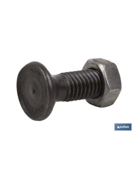 Pacote com 100 Parafusos DIN-604/934 C-6.8 7/16X35 Aço Polido