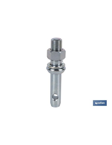 Pacote com 5 unidades de parafuso roscado para engate de implementos M 22 x Ø22 mm