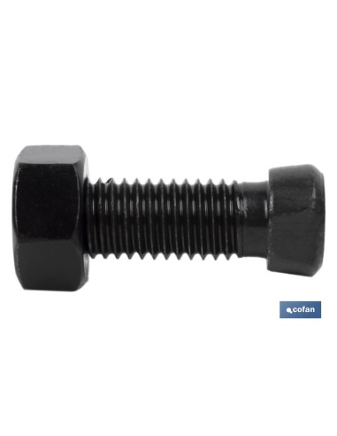 Pack of 25 conical head plow screws 12.9 with hex nut