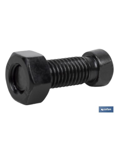 Pack of 25 conical head plow screws 12.9 with hex nut