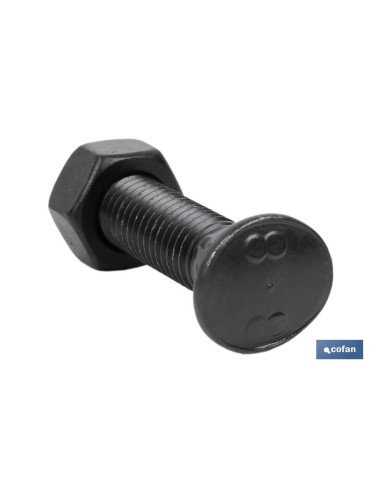 Pacote com 50 Parafusos Cultivador C-8.8/934 com Porca Hexagonal