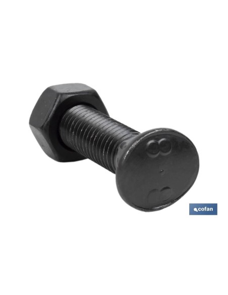 Pack 50 Tornillos Cultivador C-8.8/934 con Tuerca Hexagonal