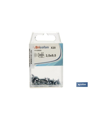 Pack mit 12 Phillips M-4,8x50 mm Schrauben im Blister