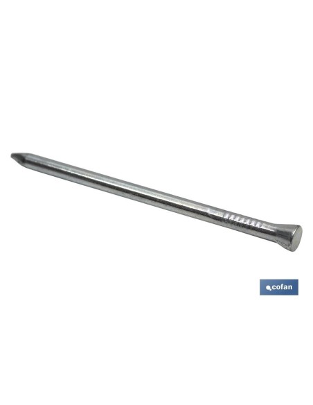 Confezione da 12 punte coniche in acciaio zincato 2,0x45 mm