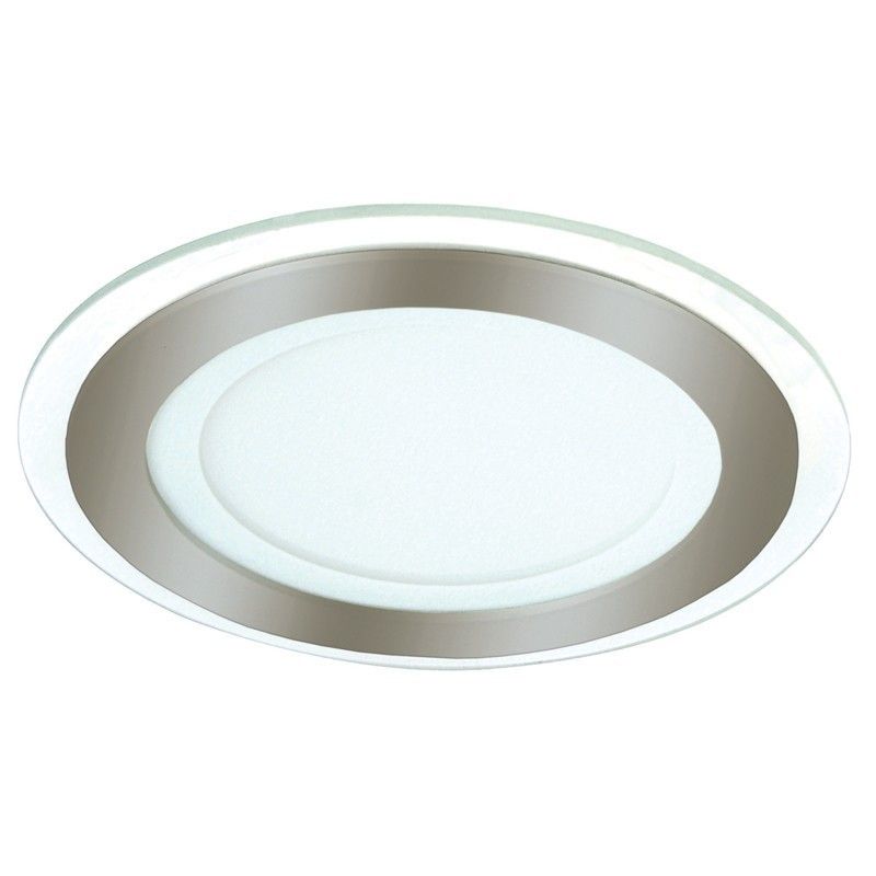 DOWNLIGHT LED 6W 3000K KAIRO REDONDO NIQUEL CRISTALREDORD 02-068-06-002