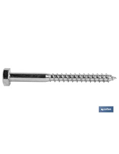 Pack of 25 DIN-571 zinc screws M-12 x 100