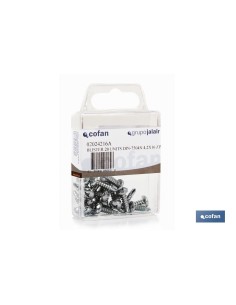 Pack of 12 self-drilling screws DIN 7504N 4.2x19 mm