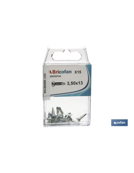 Pack of 12 self-tapping screws DIN 750 4P 4.2x25 mm