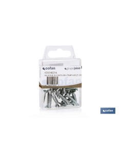 Pack mit 12 selbstbohrenden Schrauben DIN 7504P 4,8x19 mm