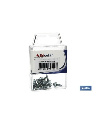 Pack de 12 autotaladrantes hexagonales DIN 7504K 4,2x16 mm