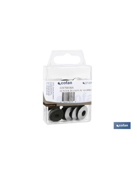 Pacco di 10 rondelle di tenuta EPDM 14 mm