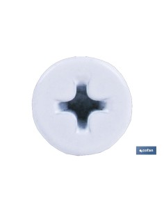 Pacote de 500 parafusos autoperfurantes extraplanos 4,2 x 23 mm brancos 2
