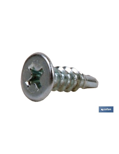 Pack de 500 vis autotaraudeuses extraplanes 4,2 x 23 mm blancs