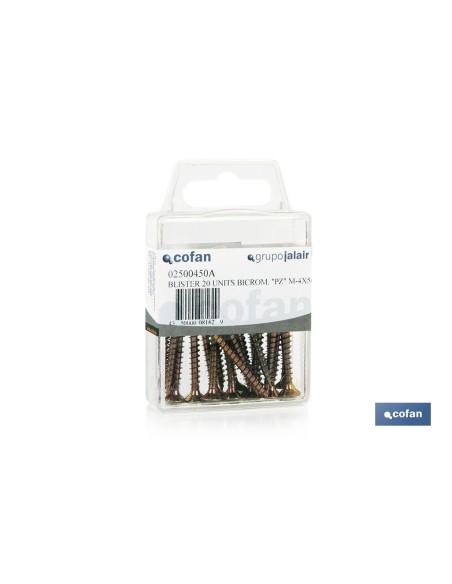 Pack of 12 Pozidrive Screws for Particle Board DIN 7505A - M-4X50