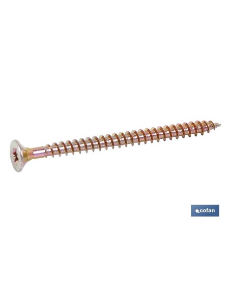 Pack of 12 Pozidrive Screws for Particle Board DIN 7505A - M-4X50