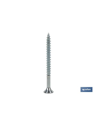 Confezione da 100 viti DIN-7505A PZ M-5 X 100 Z per truciolare