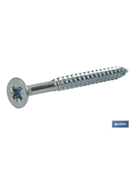 Pack mit 100 DIN-7505A PZ M-6 X 100 Z verzinkten Schrauben